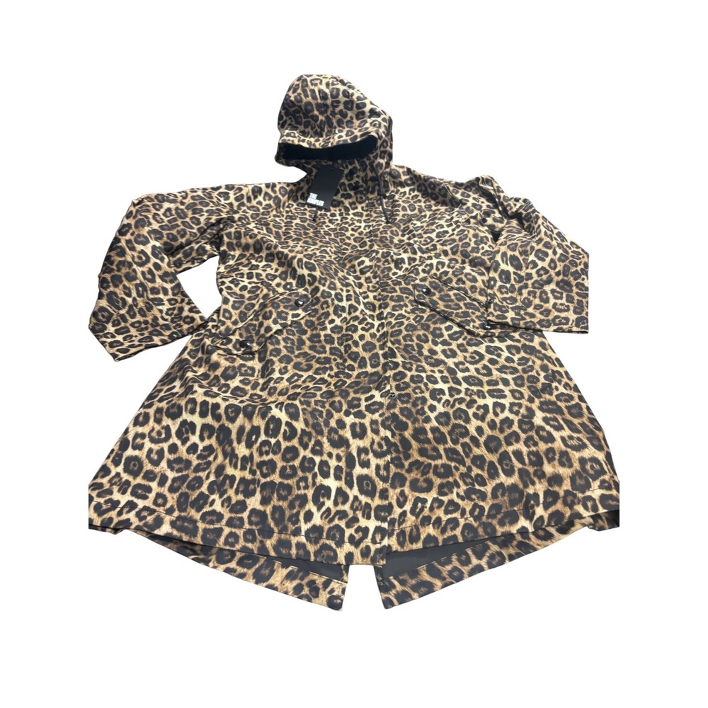 The Kooples NEW Women Leopard Print Waterproof Jacket Size FR 0/US XS MSRP $475 - Picture 2 of 9